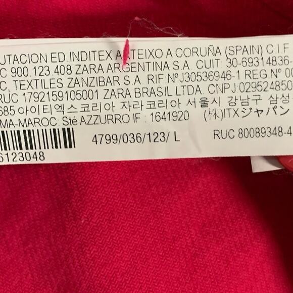 Zara L Mens Cotton Button Front Shirt Bold Magenta Short Sleeve Breathable - Picture 9 of 10